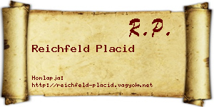 Reichfeld Placid névjegykártya